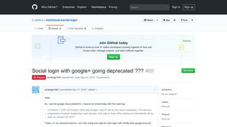 Social login with google+ going deprecated ??? · Issue #69 · zorn-v ...