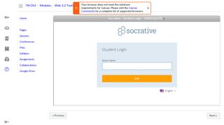 Socrative - Student Login - ZWXDQK7ZS