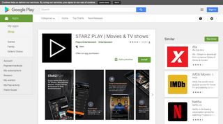 STARZ PLAY | Movies & TV shows - Apps on Google Play
