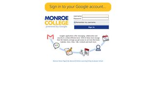 Google Apps (Student Email) - Monroe College