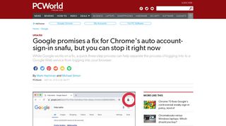 Google promises a fix for Chrome's auto account-sign-in snafu, but ...