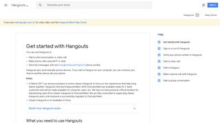 Get started with Hangouts - Android - Hangouts Help - Google Support