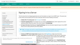 Signing In to a Server | Google Talk for Developers | Google Developers