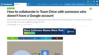 How to collaborate in Team Drive with someone who doesn't have a ...