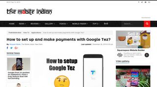 How to set up and make payments with Google Tez? - The Mobile Indian