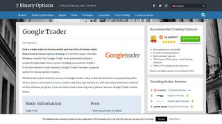 • Google Trader Review - Legit System or Just a Scam? •