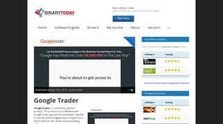Google Trader | Binary Today