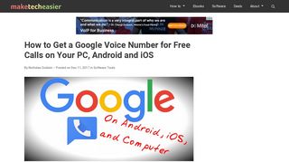 How to Get a Google Voice Number for Free Calls on Your PC and ...