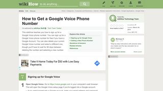 How to Get a Google Voice Phone Number - wikiHow