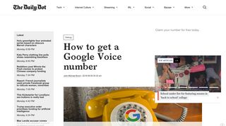 How to Get a Google Voice Number for Free in Seconds - The Daily Dot