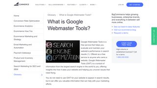 What is Google Webmaster Tools? | BigCommerce