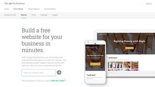 Free Website Builder For Your Business - Google My Business