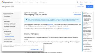 Managing Workspaces | Stackdriver Monitoring | Google Cloud