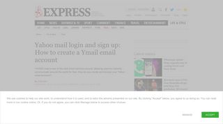 Yahoo email login and sign up: How do you create a Ymail email ...