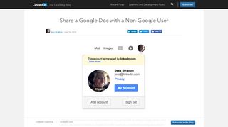 Share a Google Doc with a Non-Google User - LinkedIn Learning