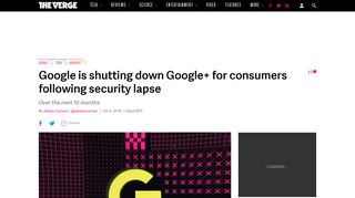 Google is shutting down Google+ for consumers following security ...