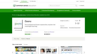 Gooru Review for Teachers | Common Sense Education