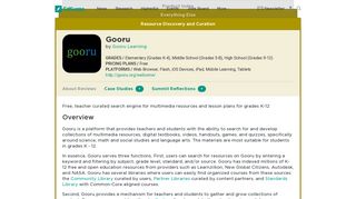 Gooru | Product Reviews | EdSurge