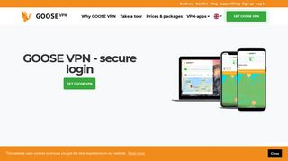 secure login - GOOSE VPN service