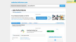 gis.pupilpod.in at WI. Gopalan International School - Website Informer