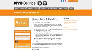 Go Pass for Organizations - NYC Service