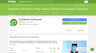 QuickBooks GoPayment Pricing, Features, Reviews & Comparison of ...