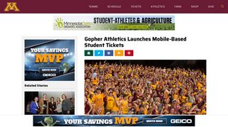 Gopher Athletics Launches Mobile-Based Student Tickets - University ...