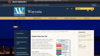 Gopher State One Call | Wayzata, MN - Official Website - City of Wayzata