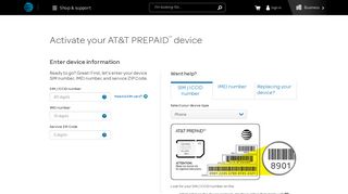 AT&T Prepaid Activation Portal