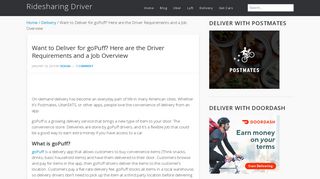 Want to Deliver for goPuff? Here are the Driver Requirements and a ...