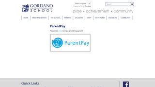 ParentPay | Gordano School