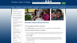 Banner Web 8 Registration - Gordon State College