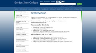 DegreeWorks - Gordon State College