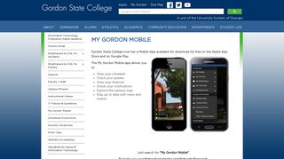 My Gordon Mobile - Gordon State College
