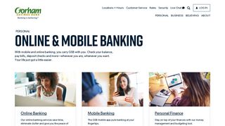 Personal Online & Mobile Banking Services - Gorham Savings Bank