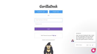 Login - Gorilla Desk