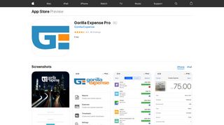 Gorilla Expense Pro on the App Store - iTunes - Apple