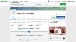 Working at Goring & Streatley Golf Club | Glassdoor.co.uk