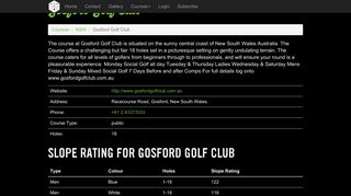 Gosford Golf Club (NSW) - Below The Pin