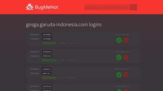 gosga.garuda-indonesia.com passwords - BugMeNot