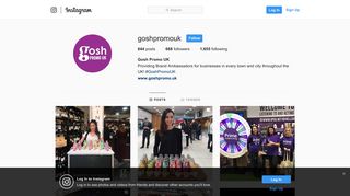 Gosh Promo UK (@goshpromouk) • Instagram photos and videos