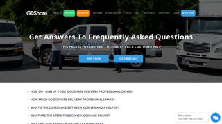 Driver FAQ, GoShare Driver Help, Frequently Asked Questions