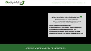 GoSignMeUp - makes online registration easy - registration app