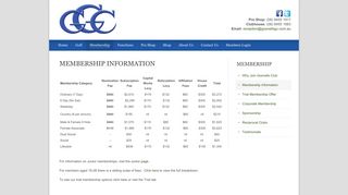 Membership Information - Gosnells Golf ClubGosnells Golf Club