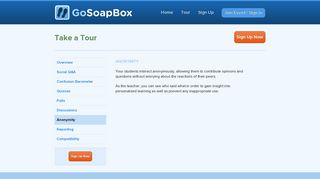 Anonymity | Product Tour - GoSoapBox