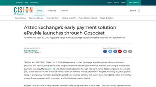 Aztec Exchange's early payment solution ePayMe launches through ...