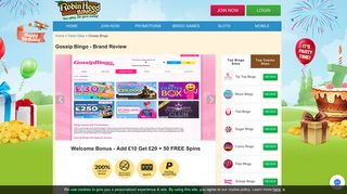 Gossip Bingo –Join the best UK bingo site online! - Robin Hood Bingo