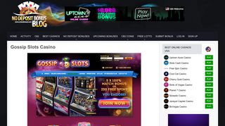 Gossip Slots Casino - No deposit bonus Blog