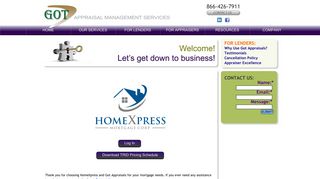 Got Appraisals - HomeXpress Login