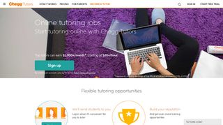Online Tutoring Jobs | Chegg Tutors